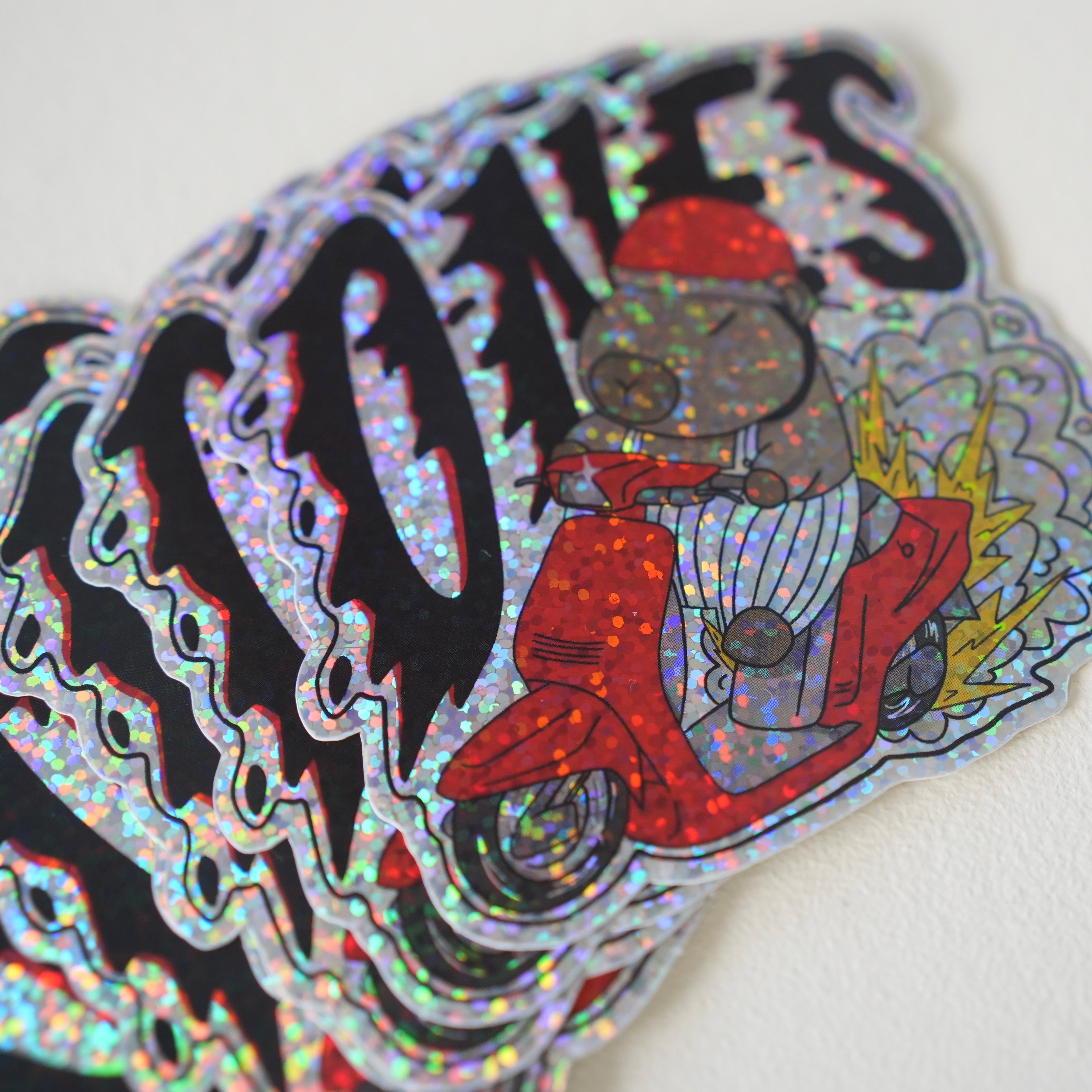 Miller Capybara Glitter Sticker
