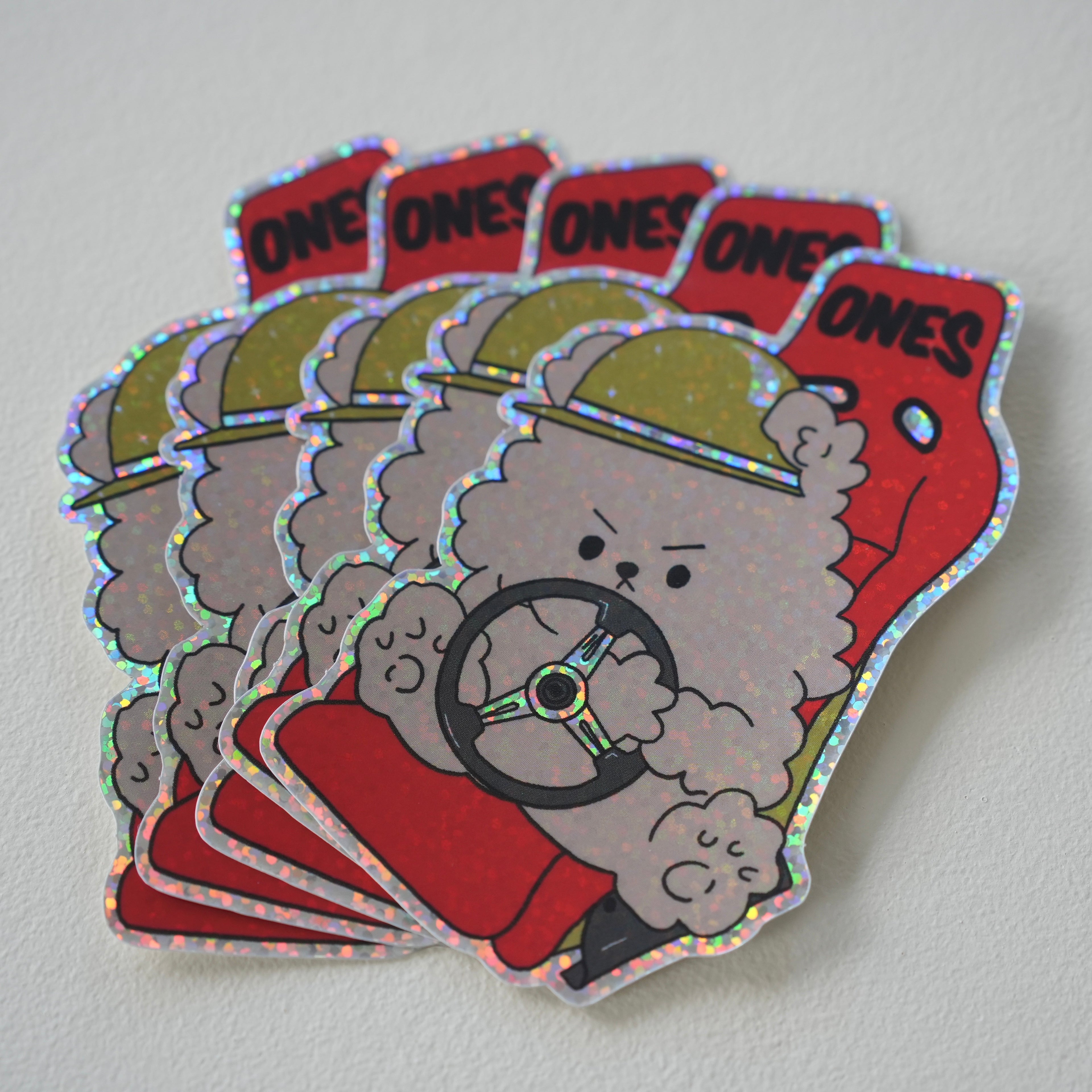 Sawyer Bear Glitter Sticker