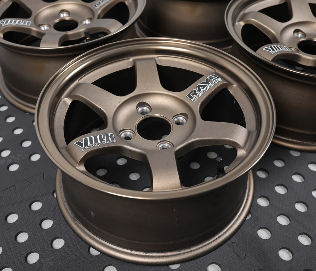 OG Volk Rays Te37 4x100 14x6.5 +15