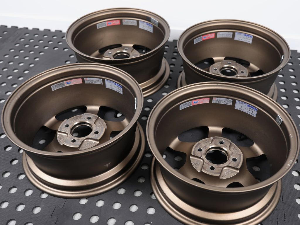 OG Volk Rays Te37 4x100 14x6.5 +15
